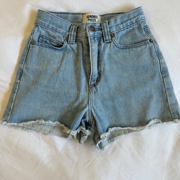 Bleached Denim Shorts - Picture 1 of 3